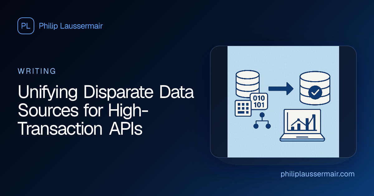 Unifying Disparate Data Sources for High-Transaction APIs | Philip ...